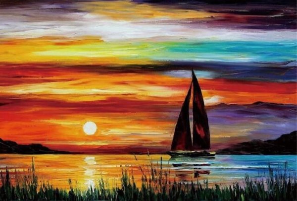 Правополушарное рисование Лавандовое поле