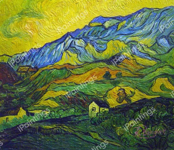 Альпий, горный пейзаж близ сен-Реми. Винсент Ван Гог