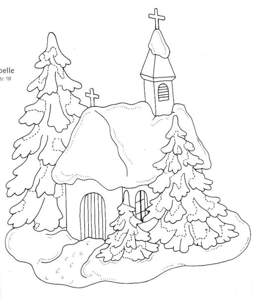 Зимние раскраски для детей