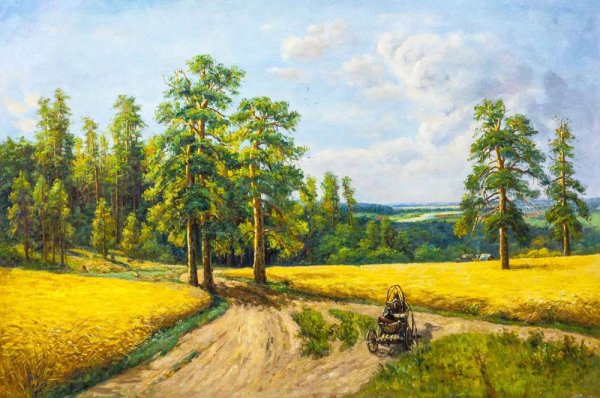 Шишкин на опушке соснового леса 1897