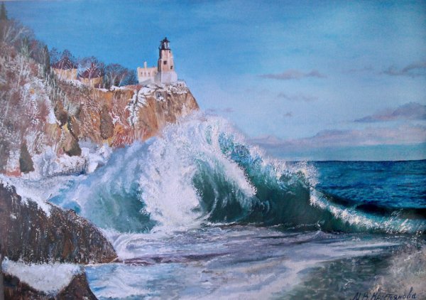 Картины художников маринистов Маяк