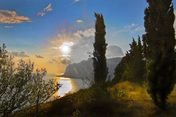 Коктебель горы море