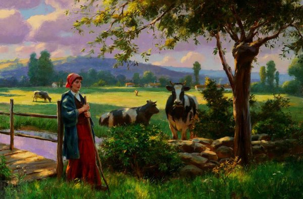 Художник Михаил и Инесса Гармаш у моря