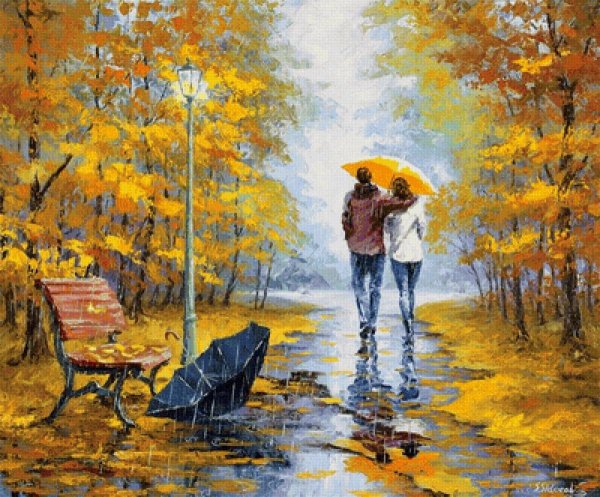 Шишкин Иван Иванович дождь в Дубовом лесу