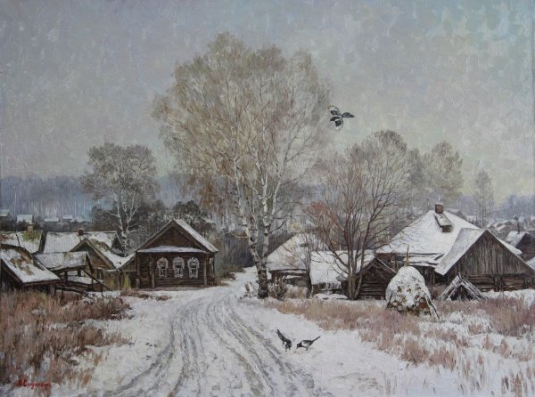 Художник Владимир Жданов зимние пейзажи