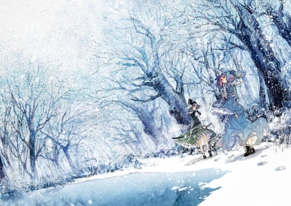 Волшебный зимний пейзаж