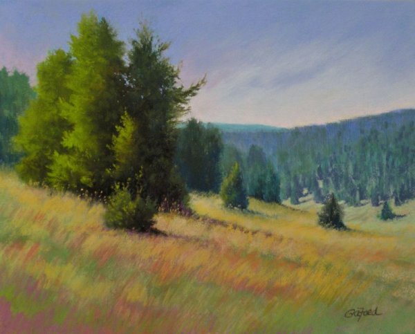 Пейзаж пастелью