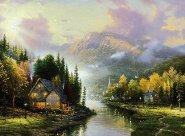 Томас Кинкаде художник горы