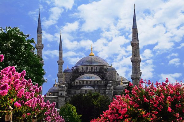 Стамбул голубая мечеть фон