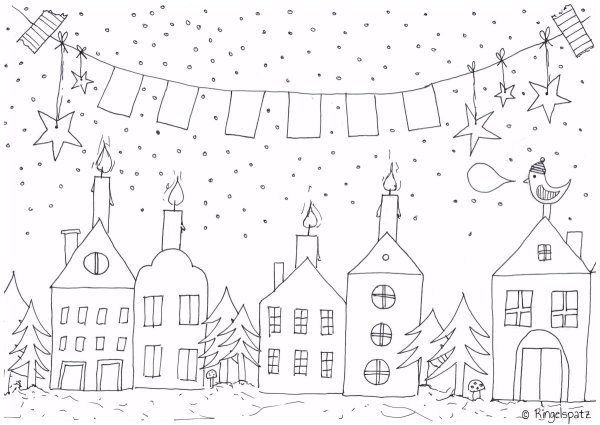 Зимние рисунки для детей