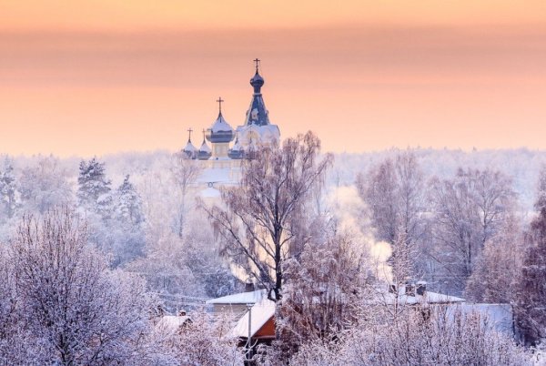 Лобня Церковь зима