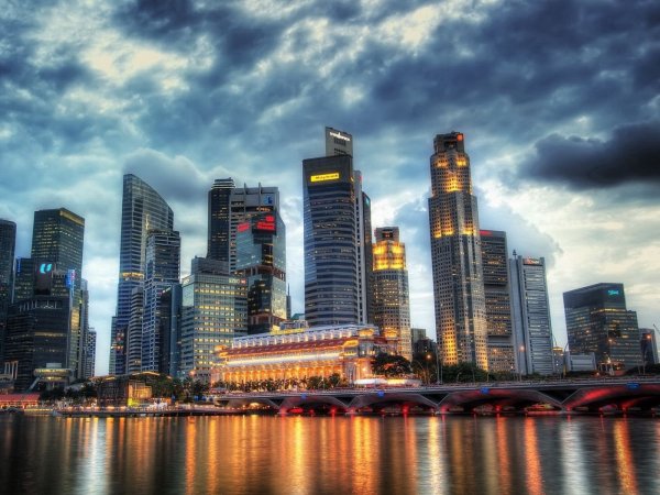 Москва-Сити небоскреб 4k