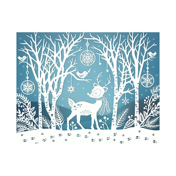 Зимние вытынанки