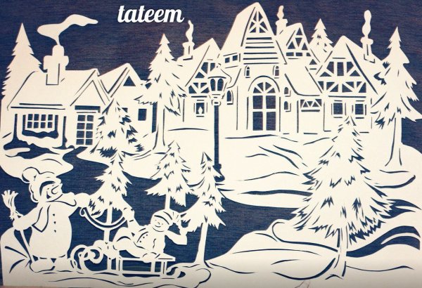 Вытынанка зимняя