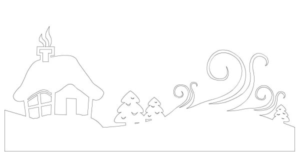 Зимние трафареты на окна