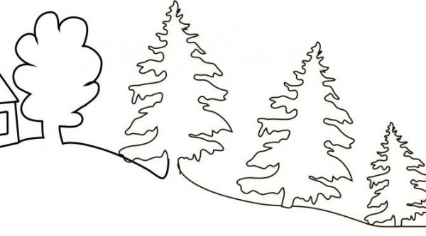 Трафареты на окна простые