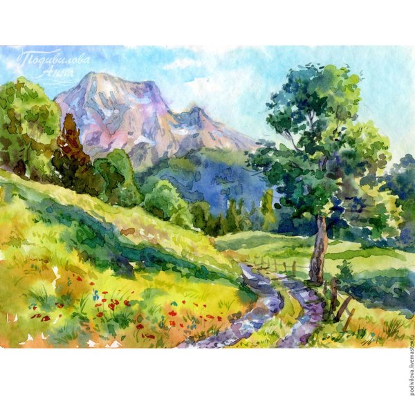 Пейзаж рисунок