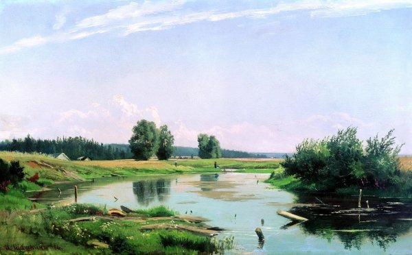 Иван Шишкин пейзаж с озером