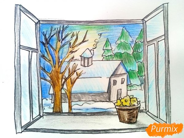 Зарисовки вид из окна