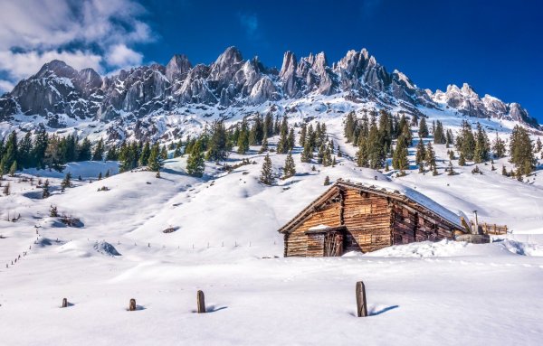 Доломитовые Альпы зимой