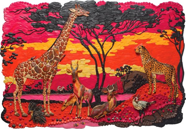 Пластилинография Саванна