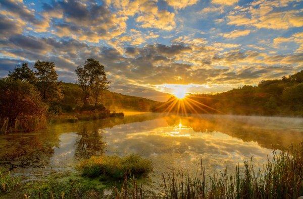 Красивый рассвет