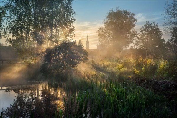 Туманное утро Фет