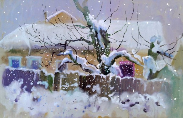 «Зима за окном.» Художник Тутунов Андрей