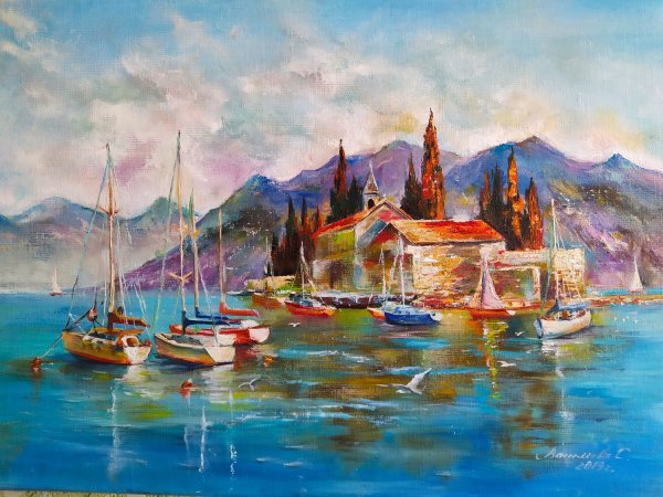 Фешин морской пейзаж Калифорния