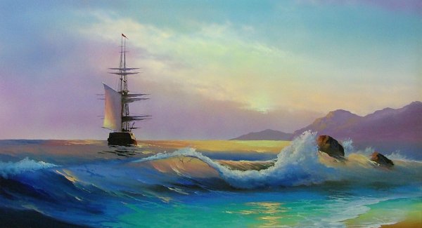 Олег Юдин маринист картины