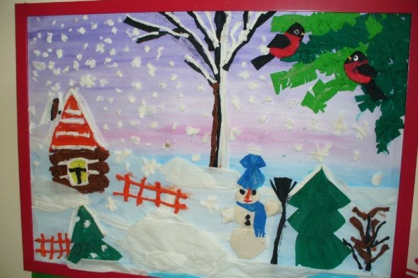 Зимние рисунки для детей
