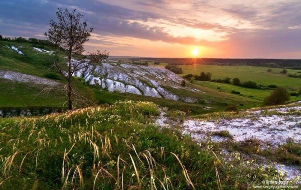 Ландшафт Белгорода меловые горы