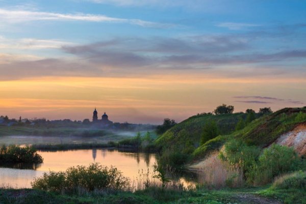 Вид Тамбова с рекой Цной