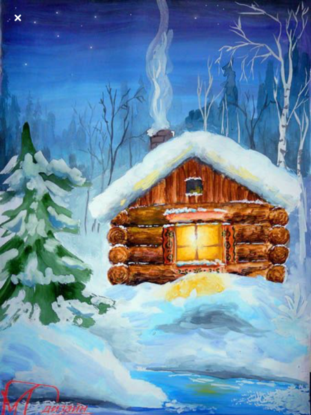 Зимняя избушка для детей