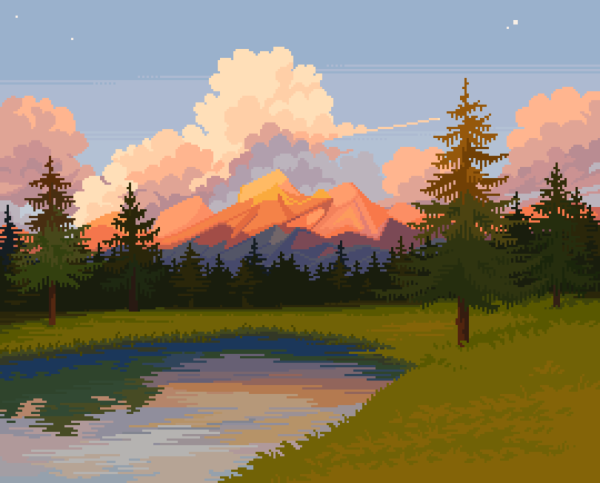 Пиксельный лес