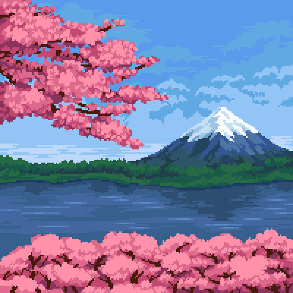 Пиксельные пейзажи