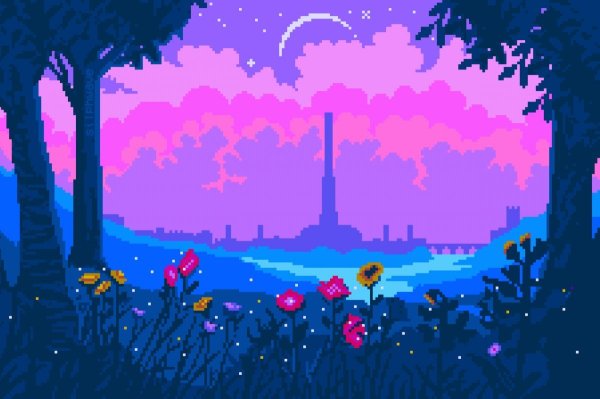 Пейзажи в пиксельном стиле