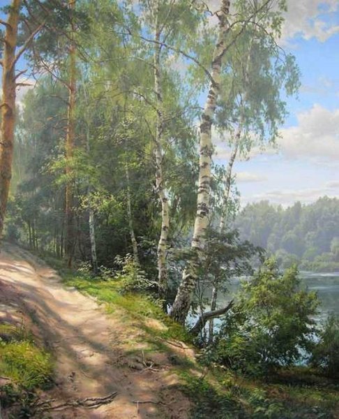 Картина Левитана Волжские просторы