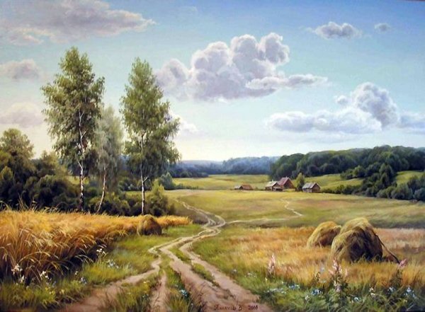 Картины пейзажи художник Покушева Елена