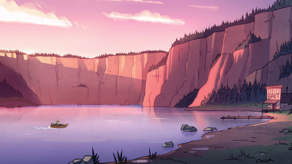 Гравити Фолз озеро