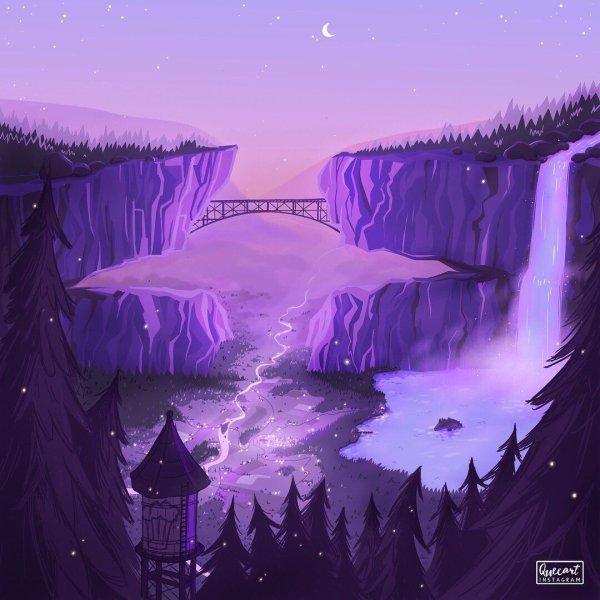 Гравити Фолз водопад