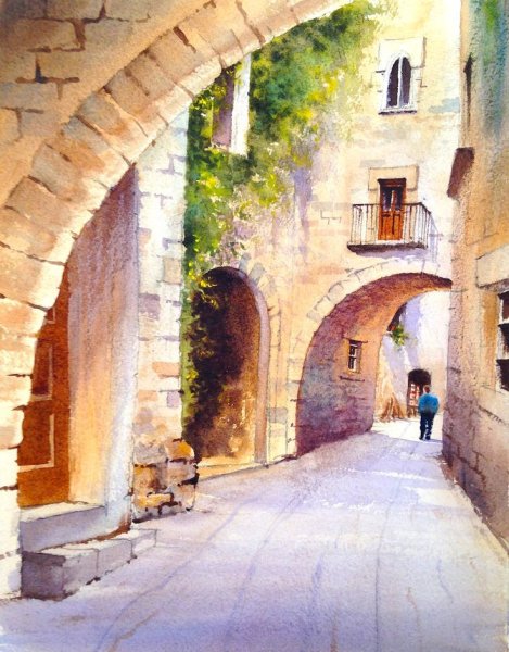 Джефф Керси акварели Италия