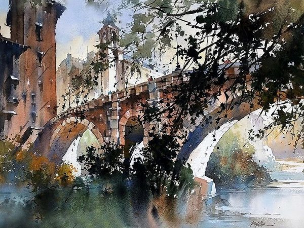 Художник-акварелист Томас Шаллер