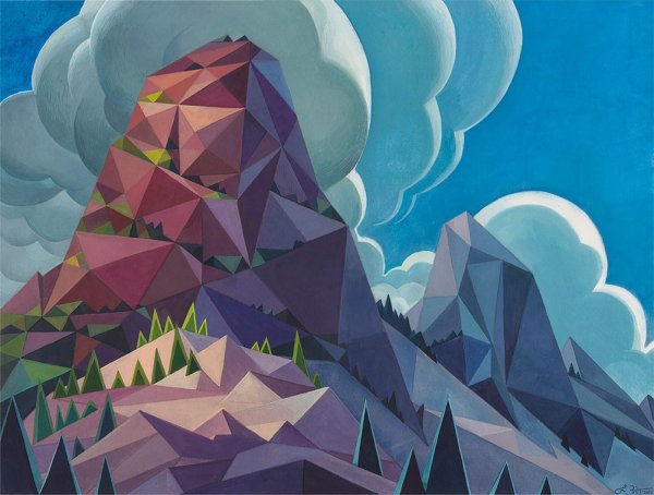 Полигональный пейзаж