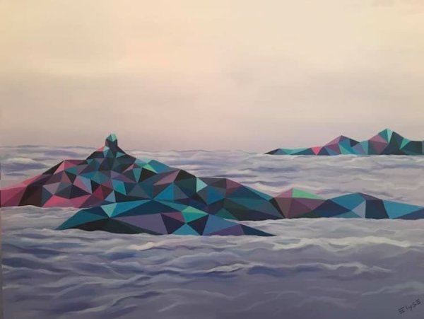Пейзаж из геометрических форм