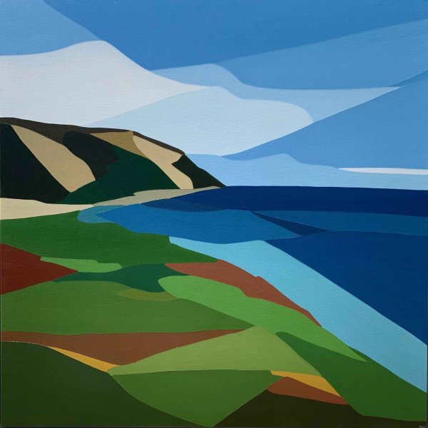 Геометрическое рисование пейзаж