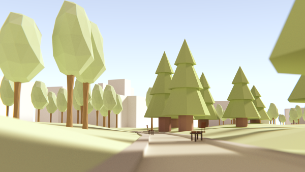 Low Poly парк