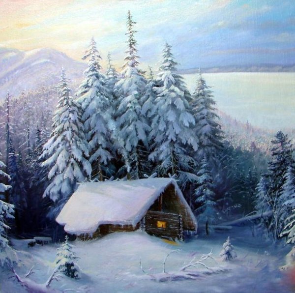 Художник Тед Блейлок зима