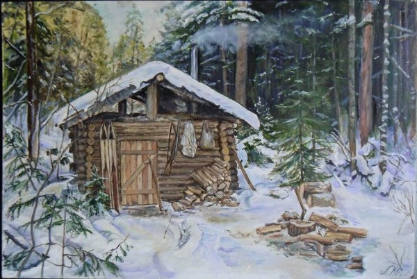 Красильников охотничья избушка
