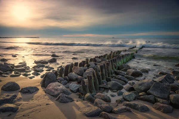 Берег Балтийского моря в Калининграде
